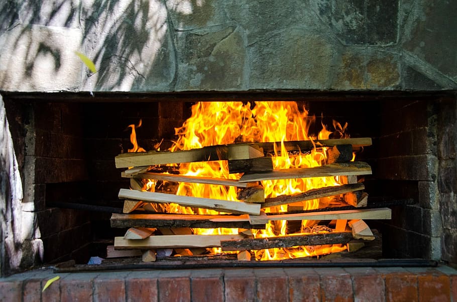 Shish Kebab, Fire, Bbq, flame, heat - temperature, burning HD wallpaper