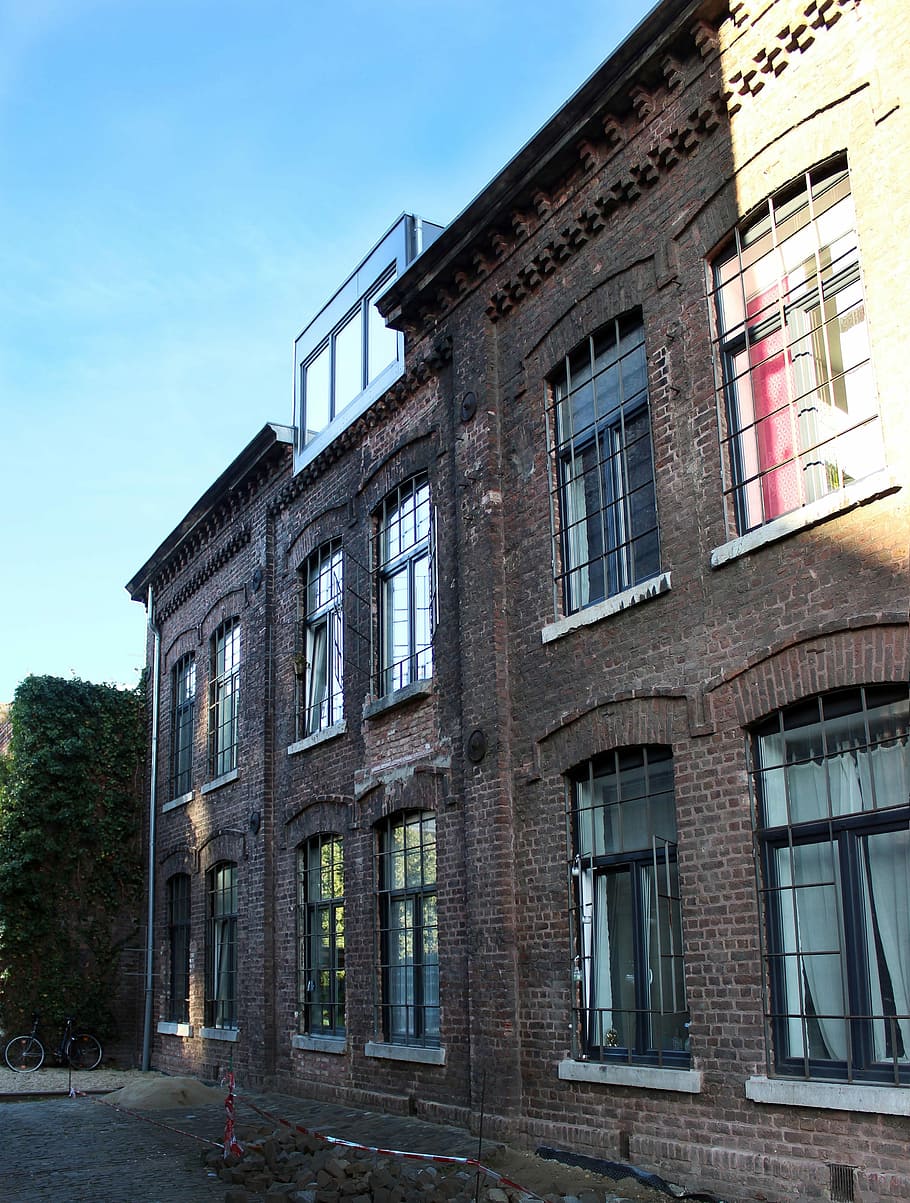 Architecture, Werrens Hansen, textile factory, aachen, facade, HD wallpaper