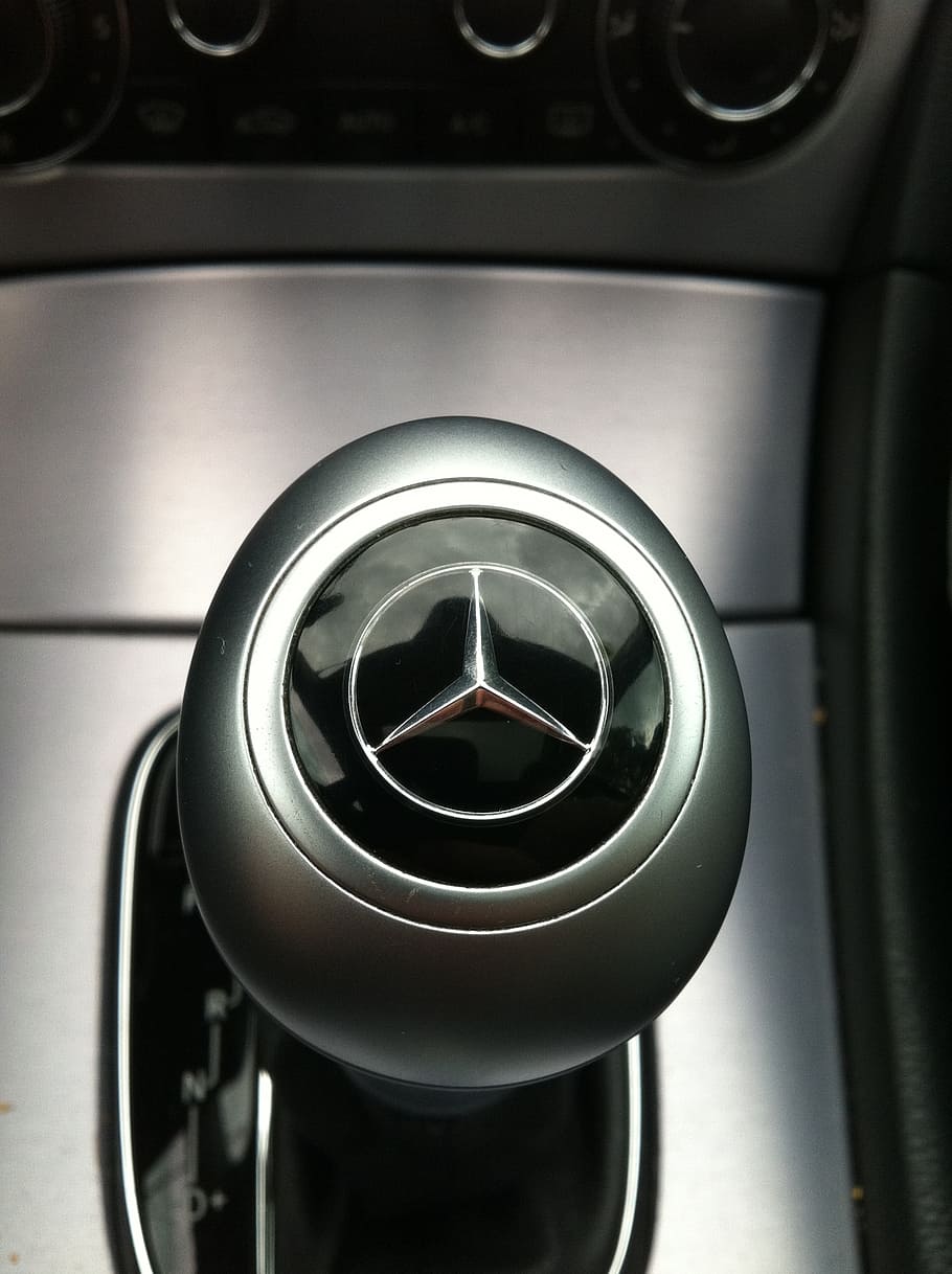 mercedes, logo, automatic, gear, close-up, technology, mode of transportation HD wallpaper