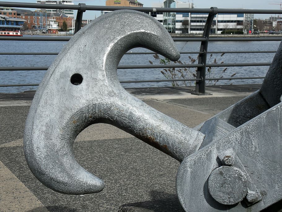 anchor, containing, security, industry, metal, water, day, architecture HD wallpaper