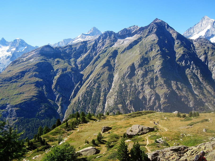 Alpine, Switzerland, Nature, Matterhorn, snow, zermatt, south, HD wallpaper