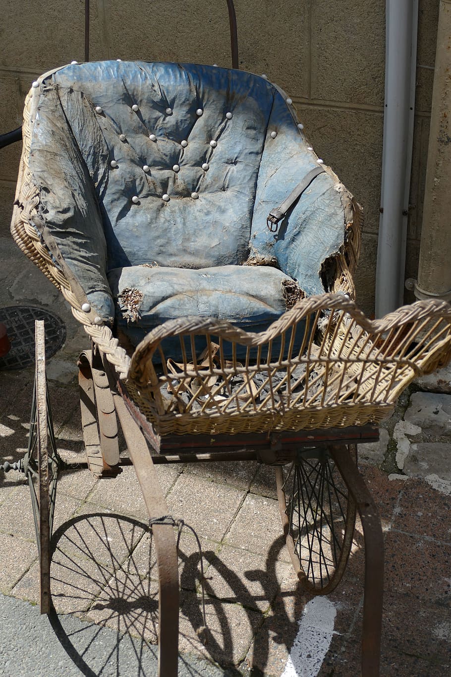 stroller, vintage, old, antique, oldtimer, drive, child, transport HD wallpaper