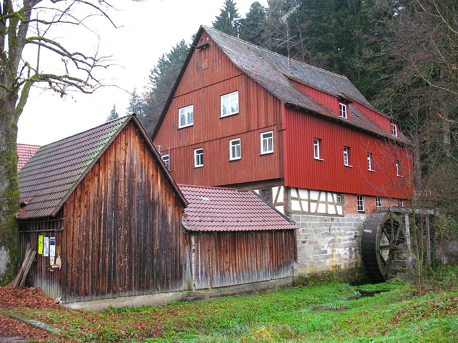 germany, farm, rural, rustic, barn, buildings, nature, outside HD wallpaper