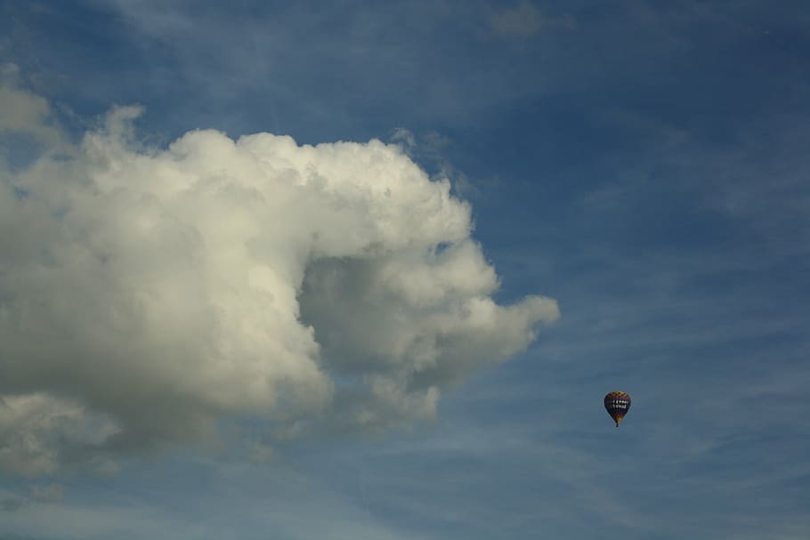 blue sky, heaven, cloud, air, hot air balloon, cloud - sky HD wallpaper