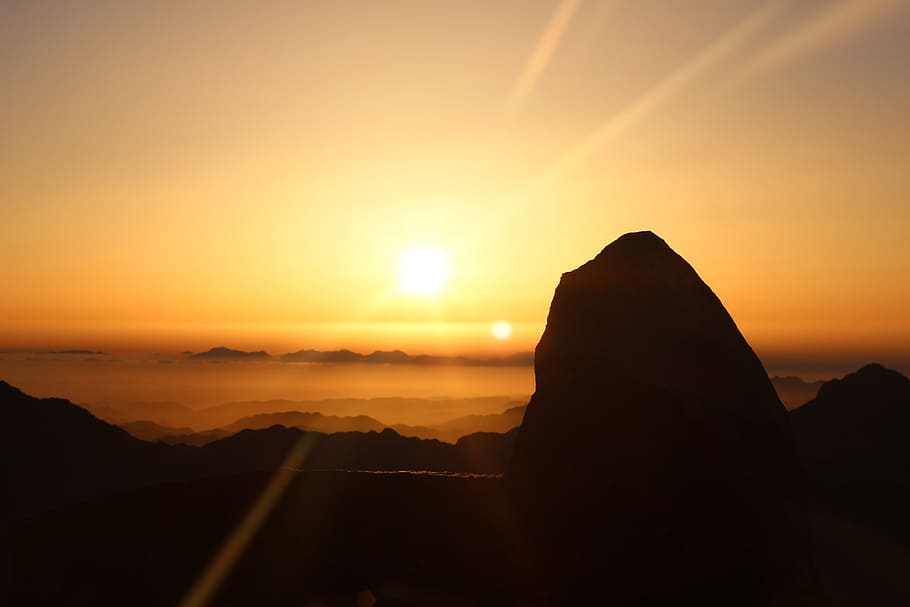 offer, mountain, sunlight, egypt, sunset, sky, beauty in nature HD wallpaper