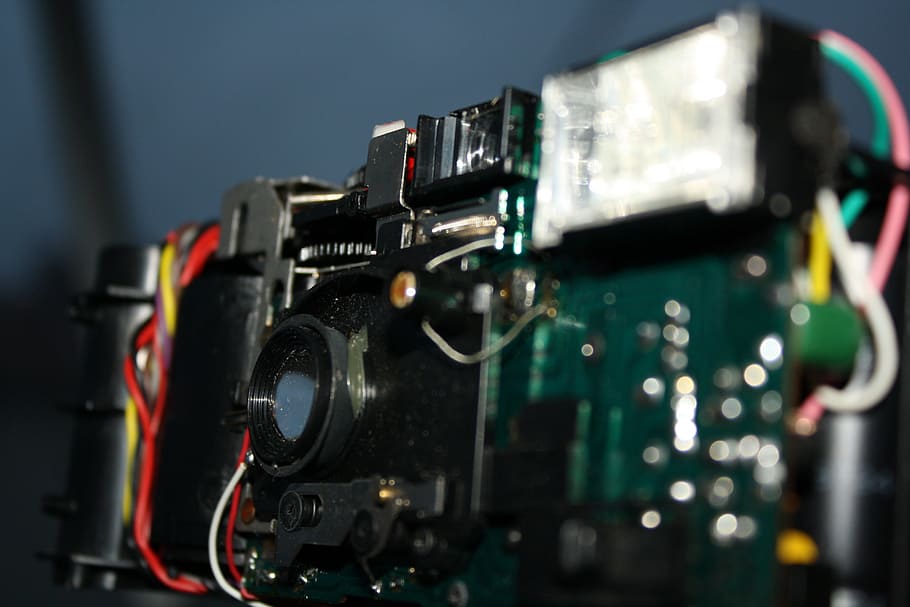camera, circuit board, electronics, old, recycling, resistance HD wallpaper