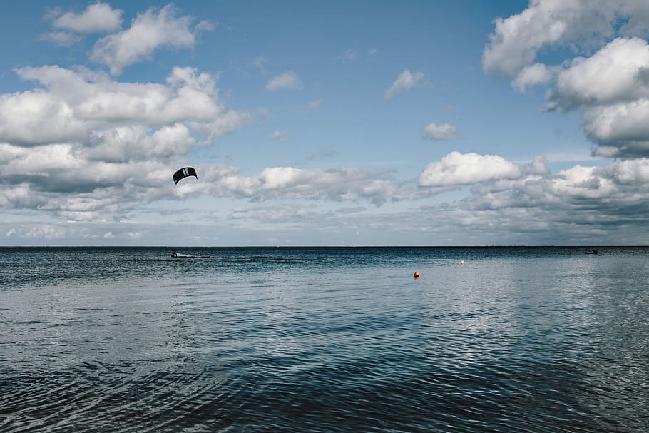 Baltic Sea, water, waves, sky, blue, sport, nature, beach, cloud - Sky HD wallpaper