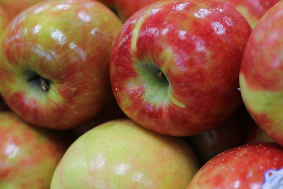 apple, fruit, fresh, food, food and drink, healthy eating, red HD wallpaper