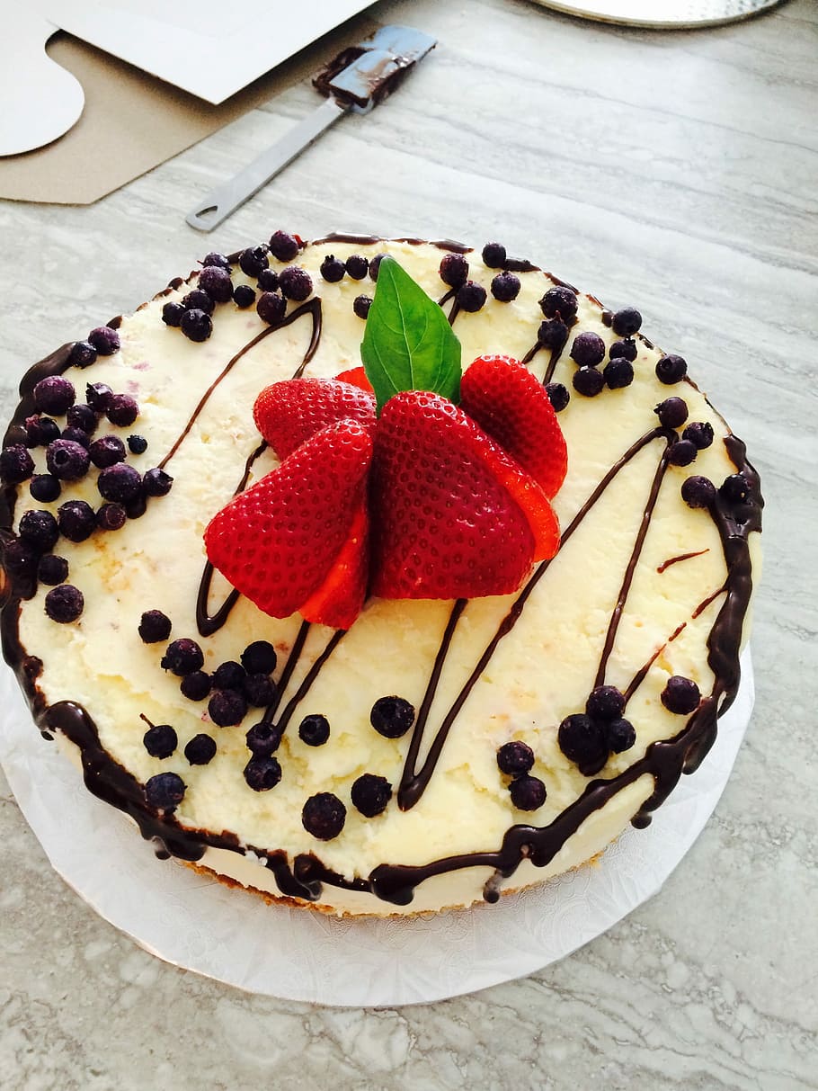 Cake, Cheese, Strawberry, Chocolate, cake cheese, food and drink HD wallpaper