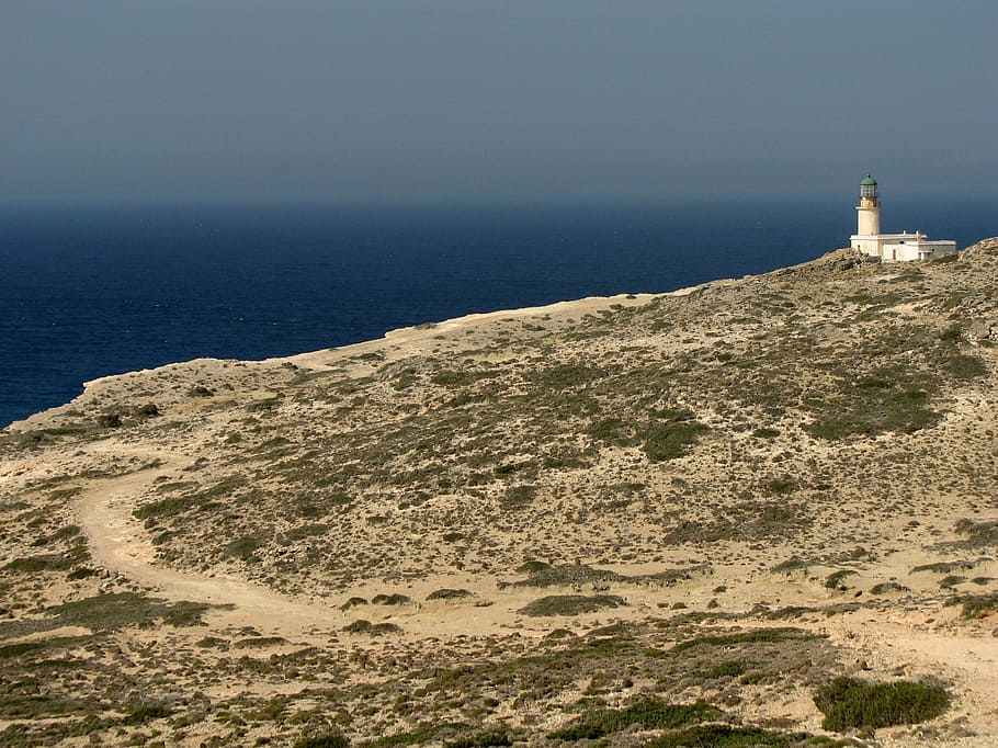 lighthouse, structure, sea, sky, navigation, coastline, safety HD wallpaper