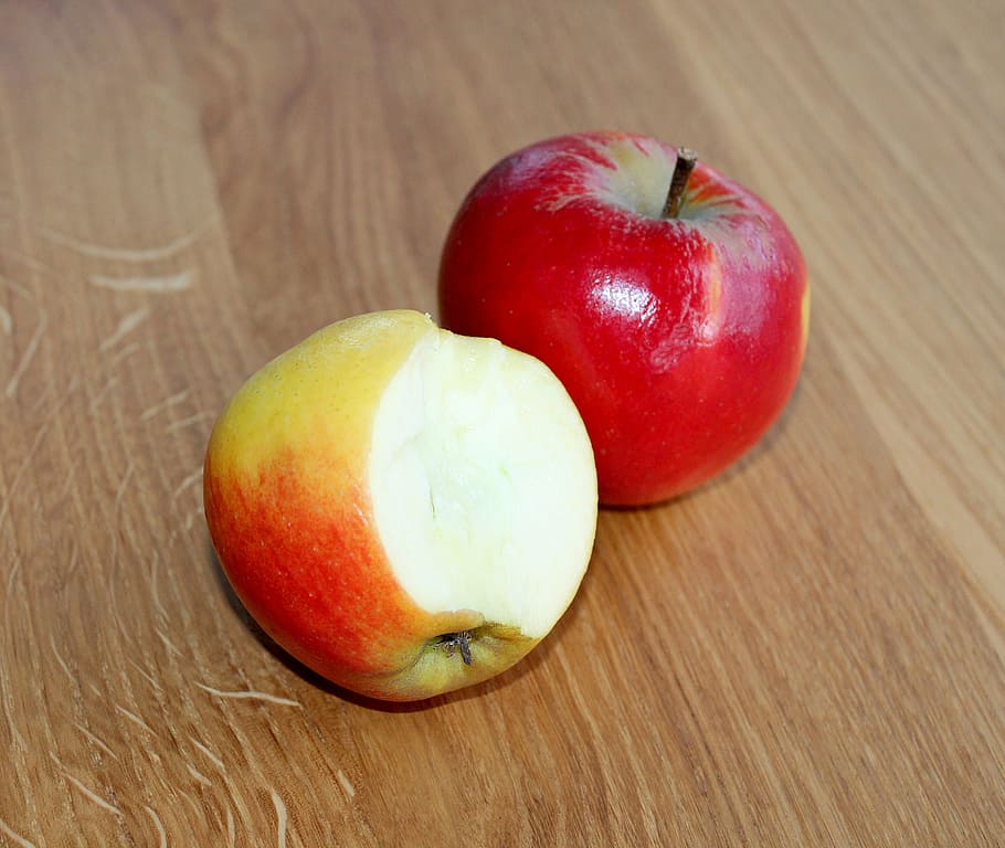 apples, red, dining, fruit, fruits, health, taste, food, luscious HD wallpaper