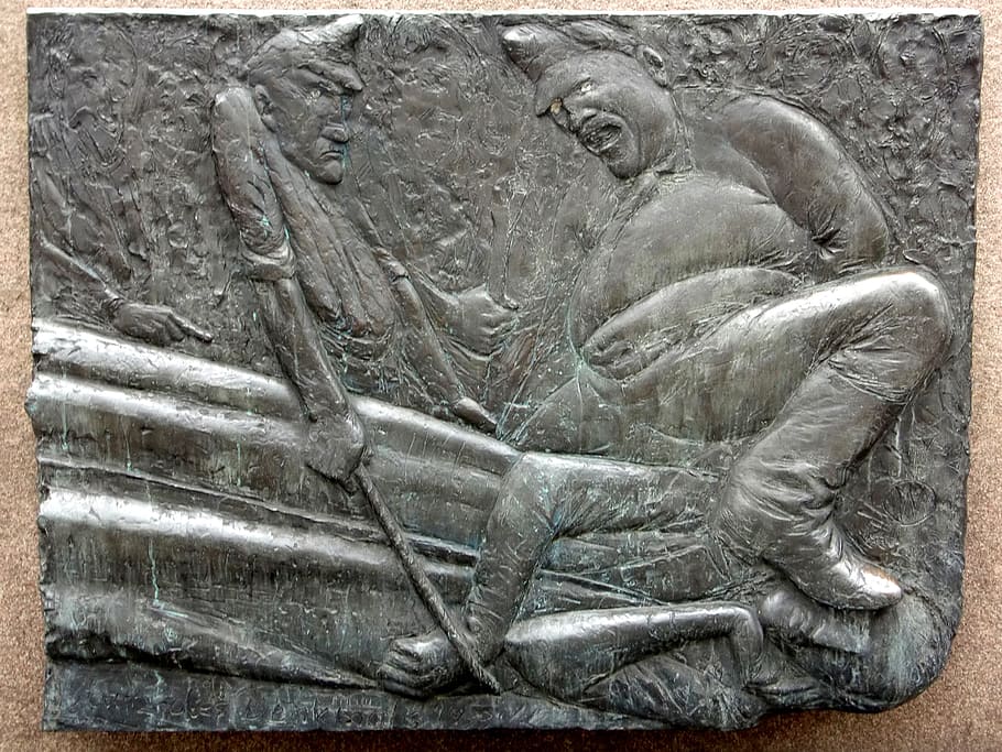 art, bronze, relief, artwork, metal, waldemar otto, hamburg HD wallpaper