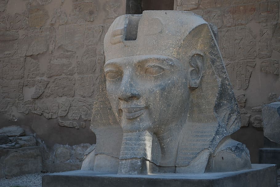 Egypt, Statue, Temple, human representation, sculpture, built structure HD wallpaper