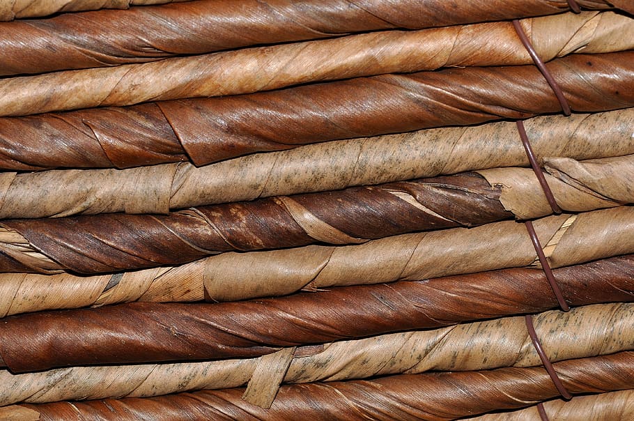 wicker, natural material, structure, close up, backgrounds HD wallpaper
