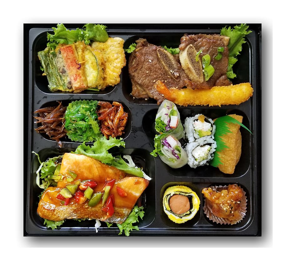 korean, food, luchbox, meal, gourmet, dinner, crockery, vegetable, HD wallpaper