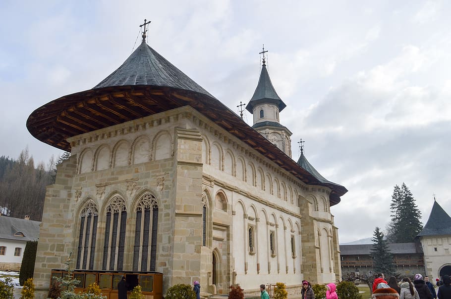 putna monastery, romania, building exterior, built structure HD wallpaper
