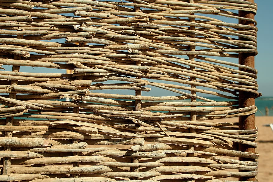 background, pattern, texture, reed, wood, fence, large group of objects HD wallpaper