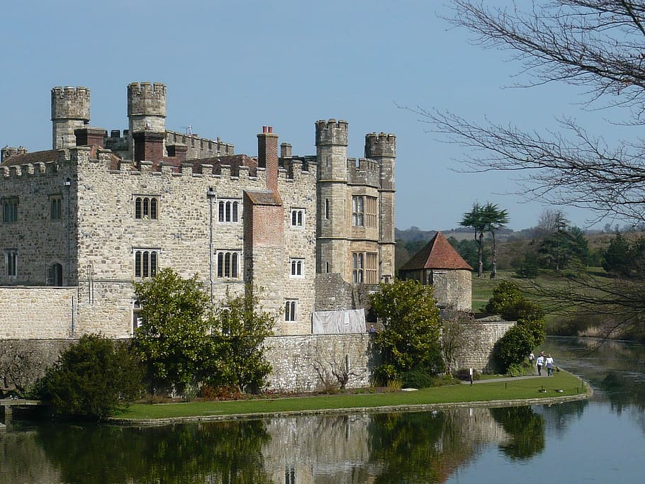 Leeds, Castle, Castle, Architecture, Uk, reflection, house HD wallpaper