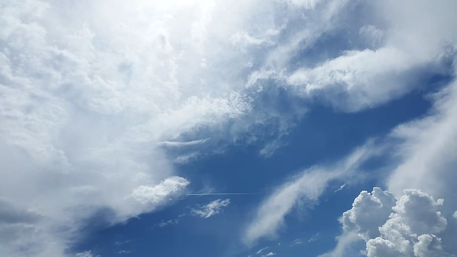 clouds graphic wallpaper, sky, atmosphere, air, oxygen, dom HD wallpaper