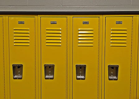 HD wallpaper: gray empty locker room, photo of filing cabinet, row ...