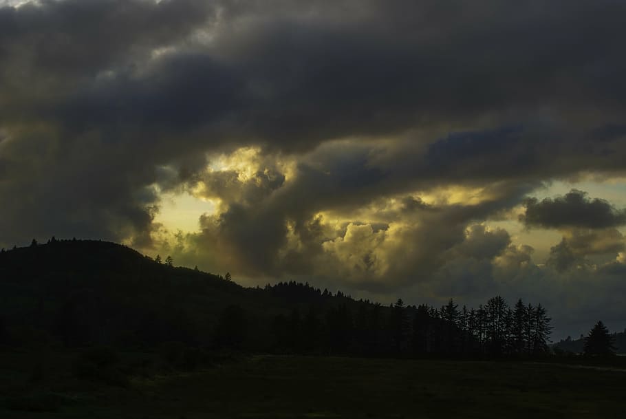 sky, storm, dark, storm clouds, dramatic, cloud - sky, beauty in nature HD wallpaper