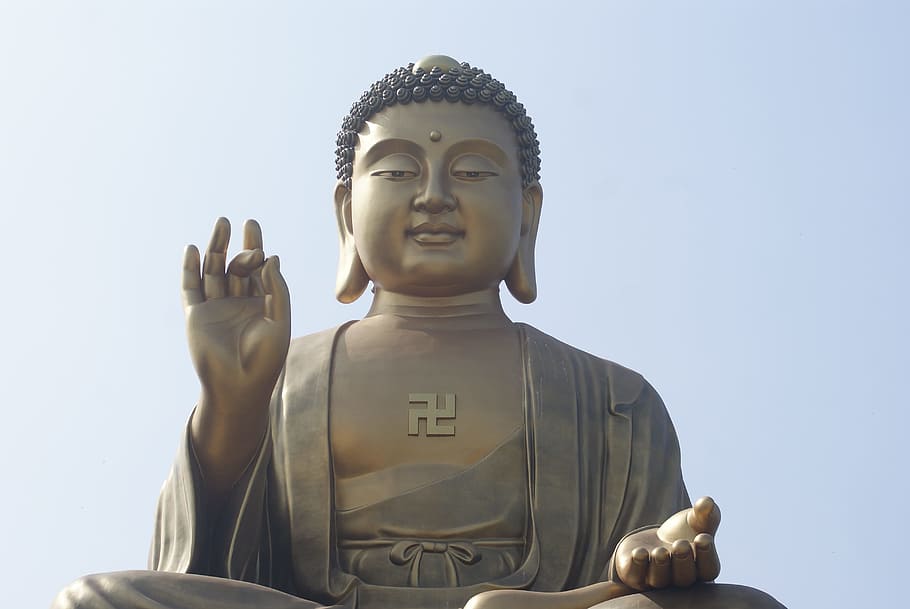 Gautama Buddha Statue, big buddha, kindly, buddhism, asia, religion, HD wallpaper