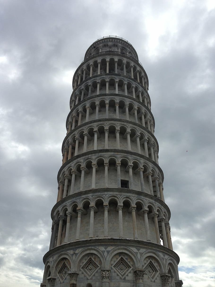 pisa, tower, sky, cloud - sky, low angle view, architecture HD wallpaper
