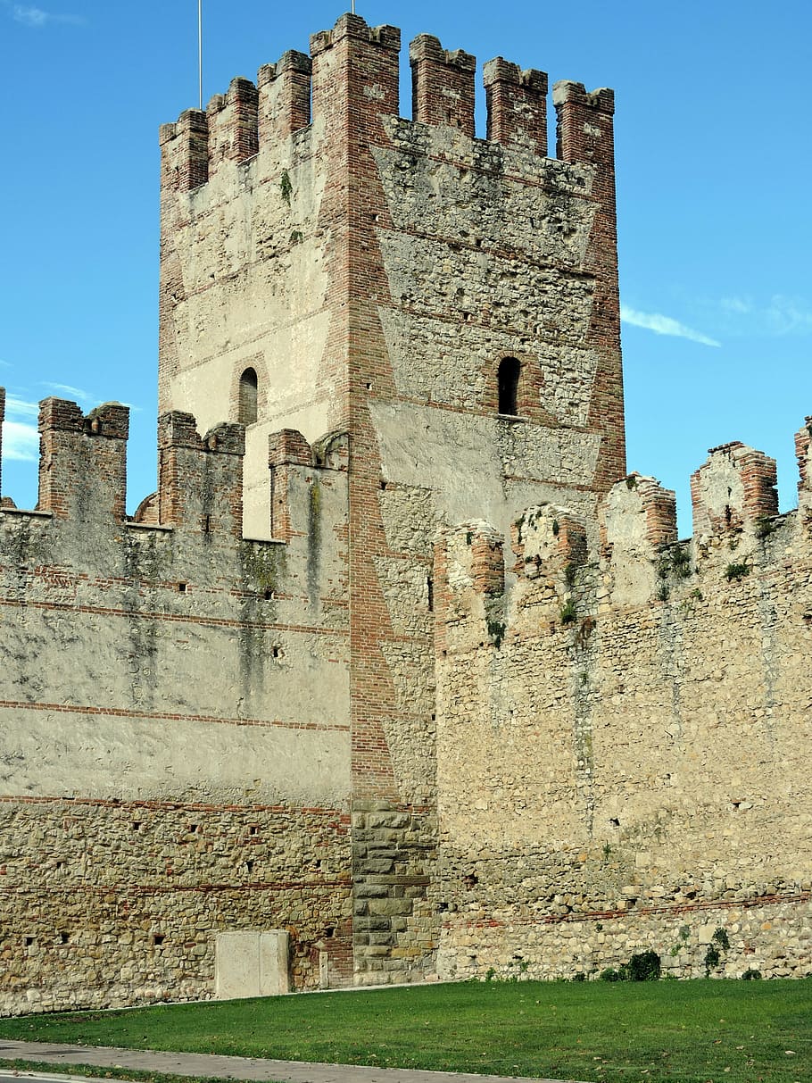 torre, wall, middle ages, stone, veneto, sweet, italy, the past HD wallpaper