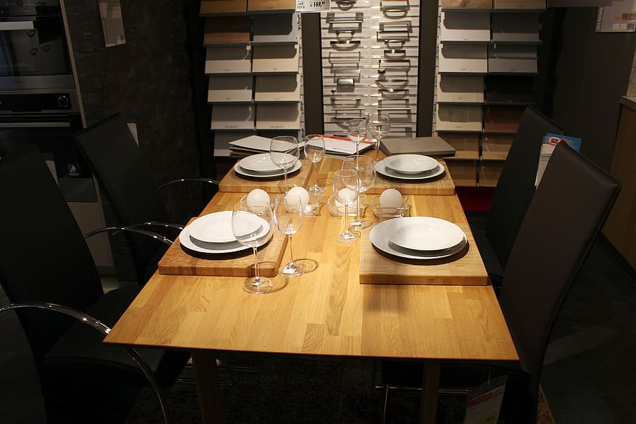 dining table, decoration, tableware, covered, seat, chair, restaurant HD wallpaper