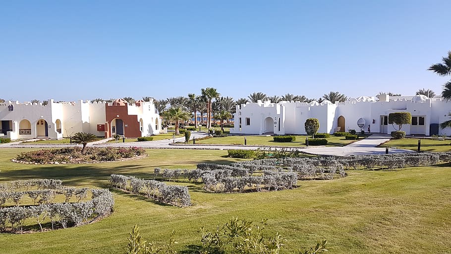 panoramic, grass, outdoors, architecture, nature, sky, built structure HD wallpaper
