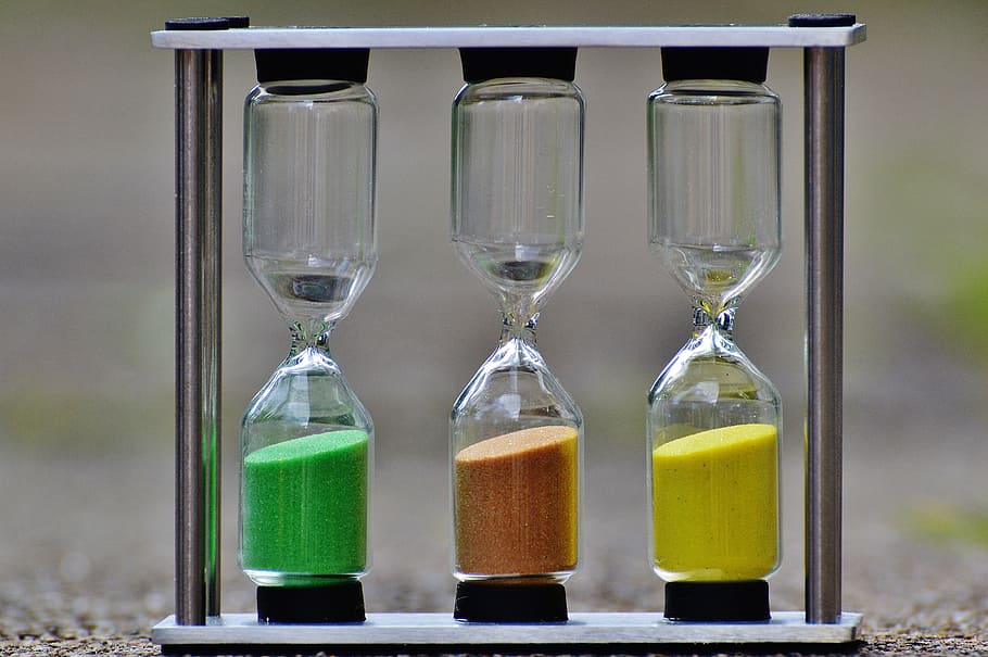 hourglass, time, sand, transience, run out, amount of time HD wallpaper