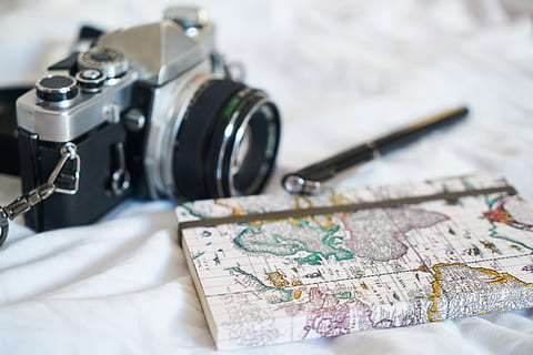 Old, Notebook, Map, Holiday, toys hobbies, photo, photography HD wallpaper