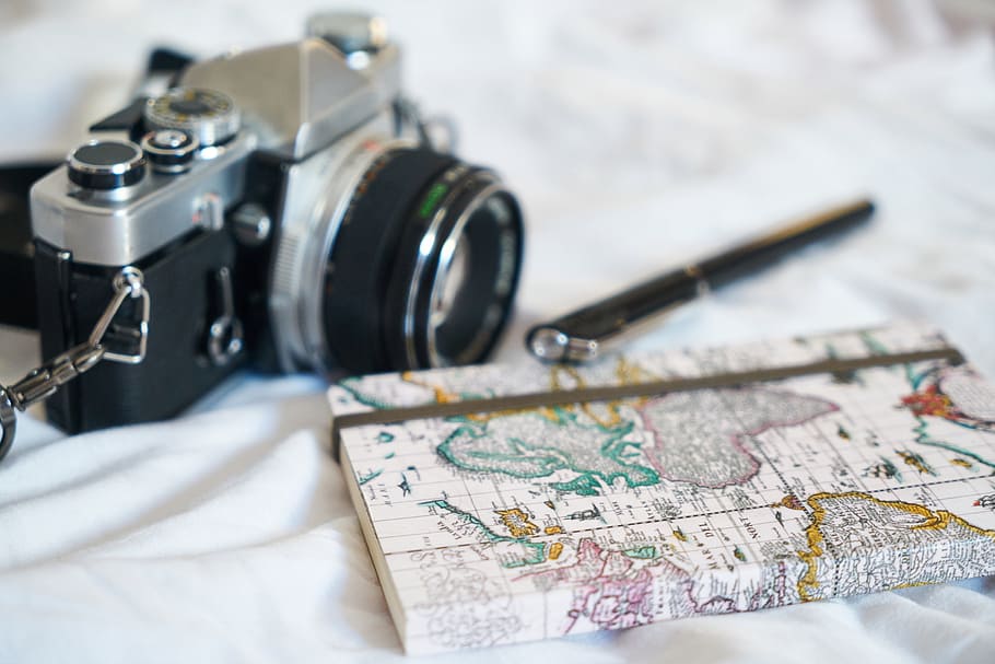 Old, Notebook, Map, Holiday, toys hobbies, photo, photography, HD wallpaper