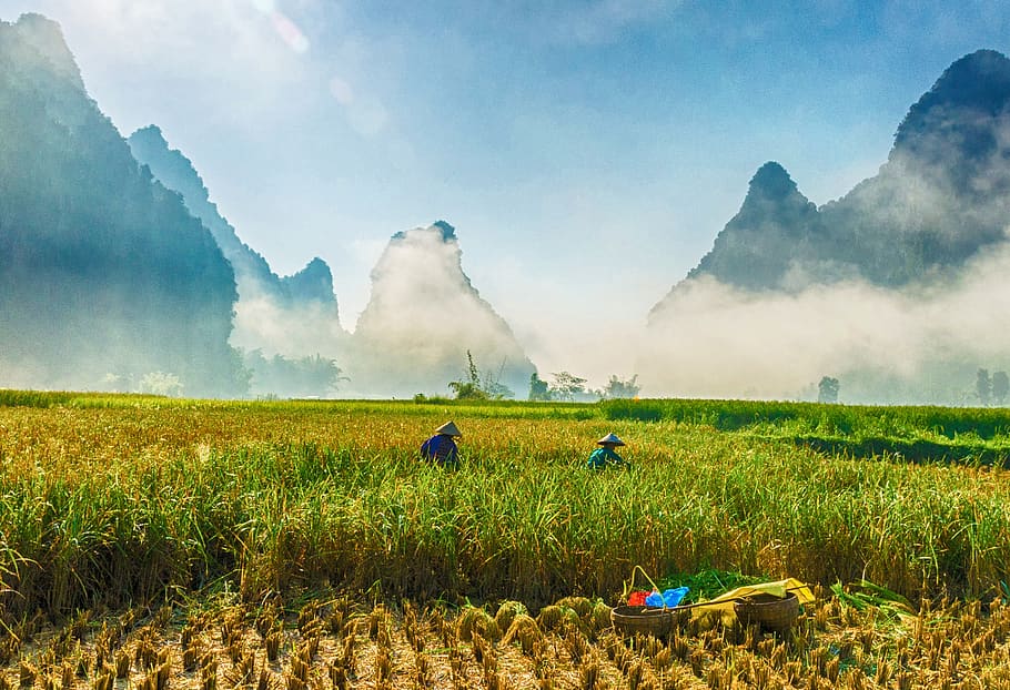 Hd Wallpaper Landscape Landscape Vietnam Mountains Rivers Clouds