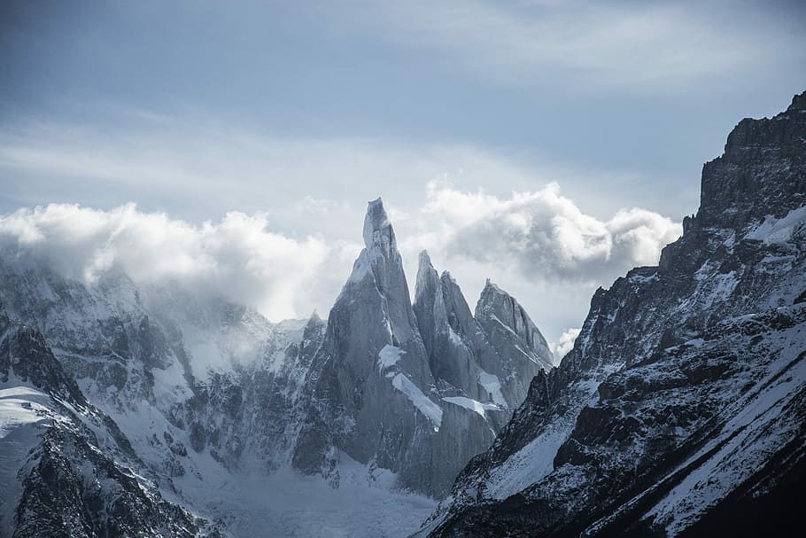 snow covered mountain during daytime, photo of mountain covered with snow HD wallpaper