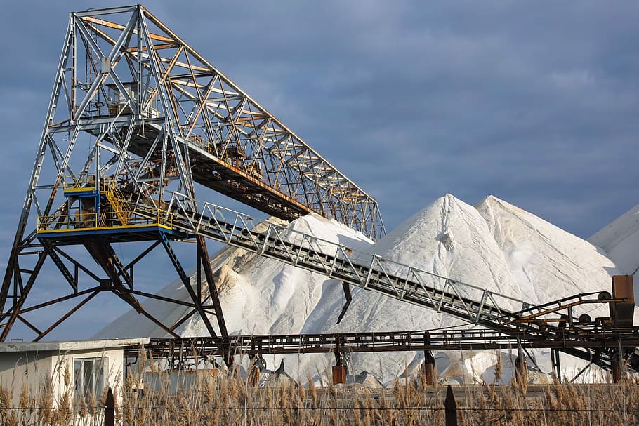 saline, salt, work, sea, salina, sky, italy, nature, landscape HD wallpaper