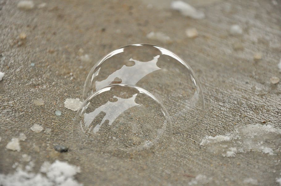 soap bubble, winter, frozen, water, liquid, circle, drop, sphere HD wallpaper