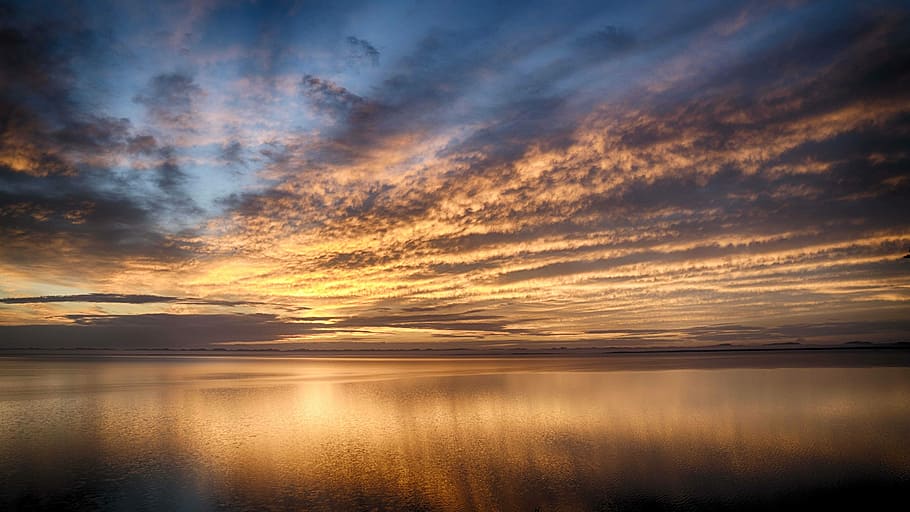 body of water during golden hour photography, calm body of water during golden hour HD wallpaper
