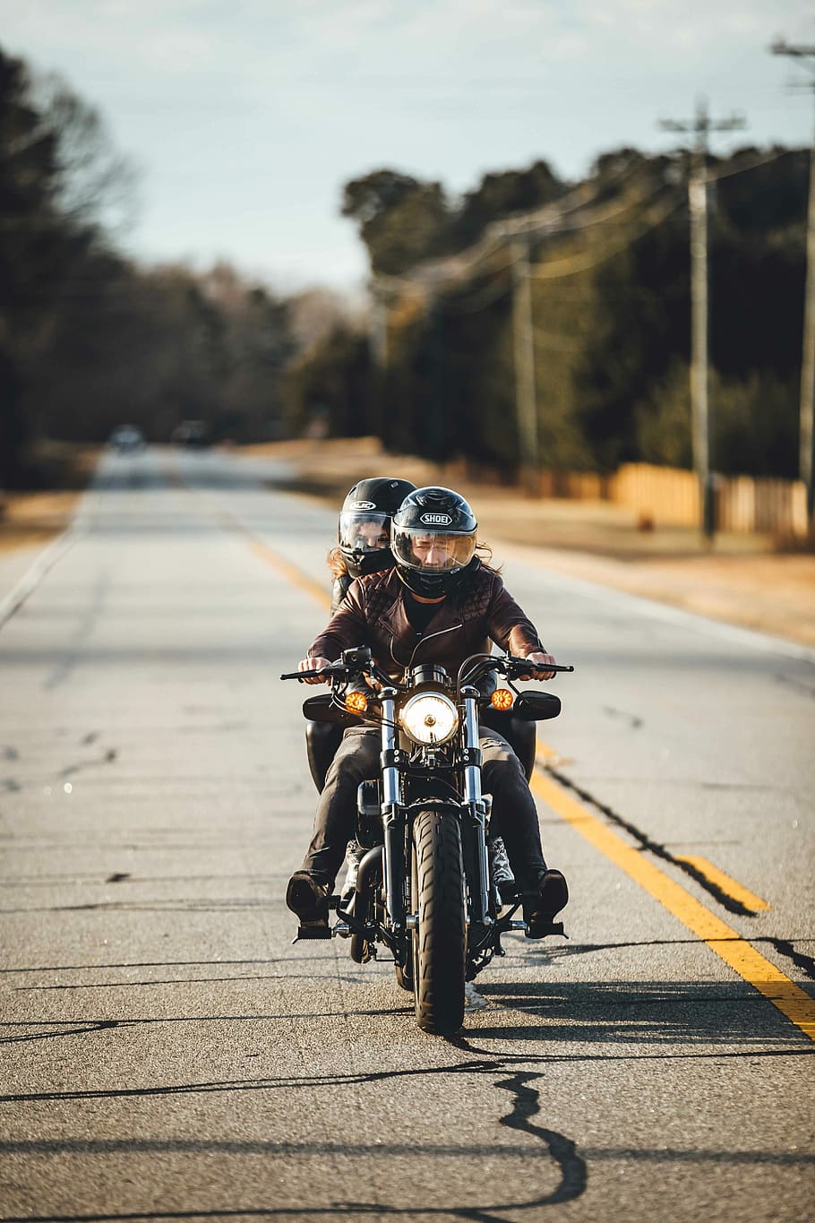 HD wallpaper: two person riding motorcycle on road, couple goal, biker  magazine | Wallpaper Flare