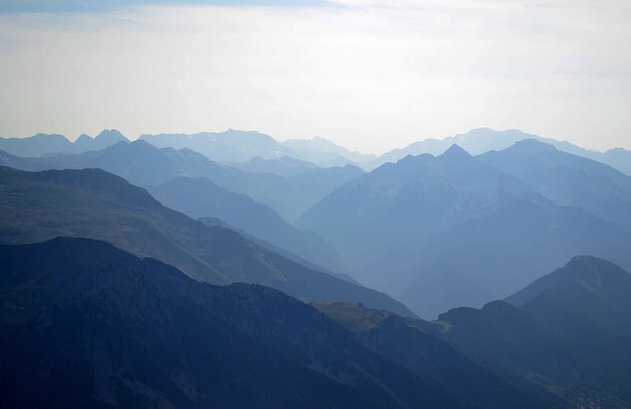 the pyrenees, mountains, trek, mountain range, scenics - nature HD wallpaper
