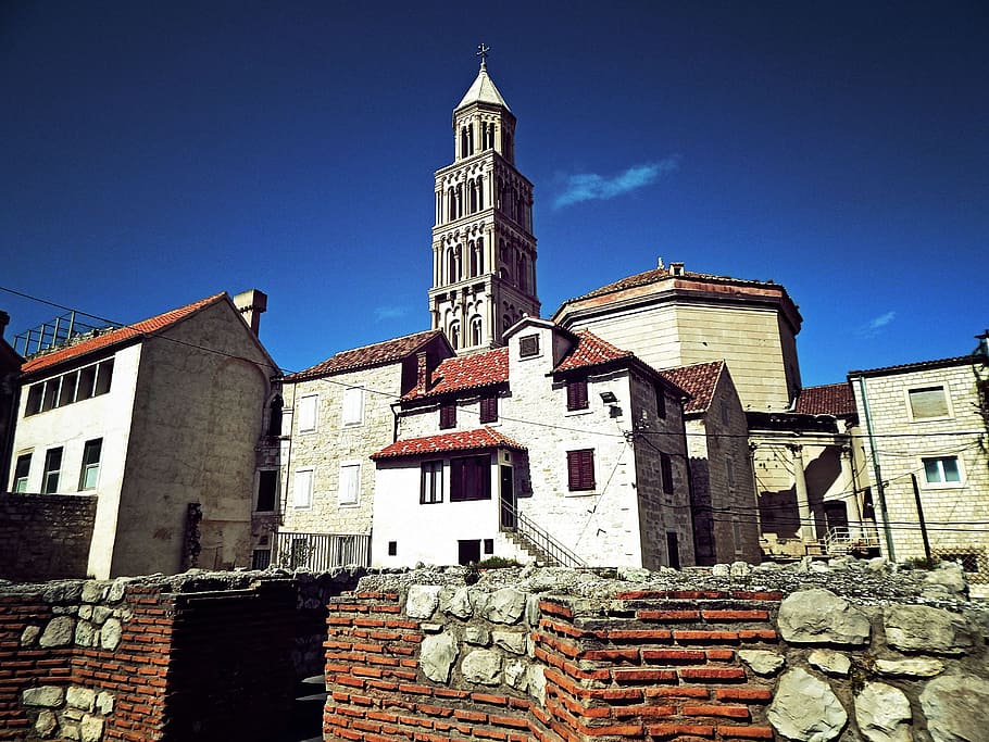 Dalmatia, Architecture, Cathedral, split, church, diocletian HD wallpaper