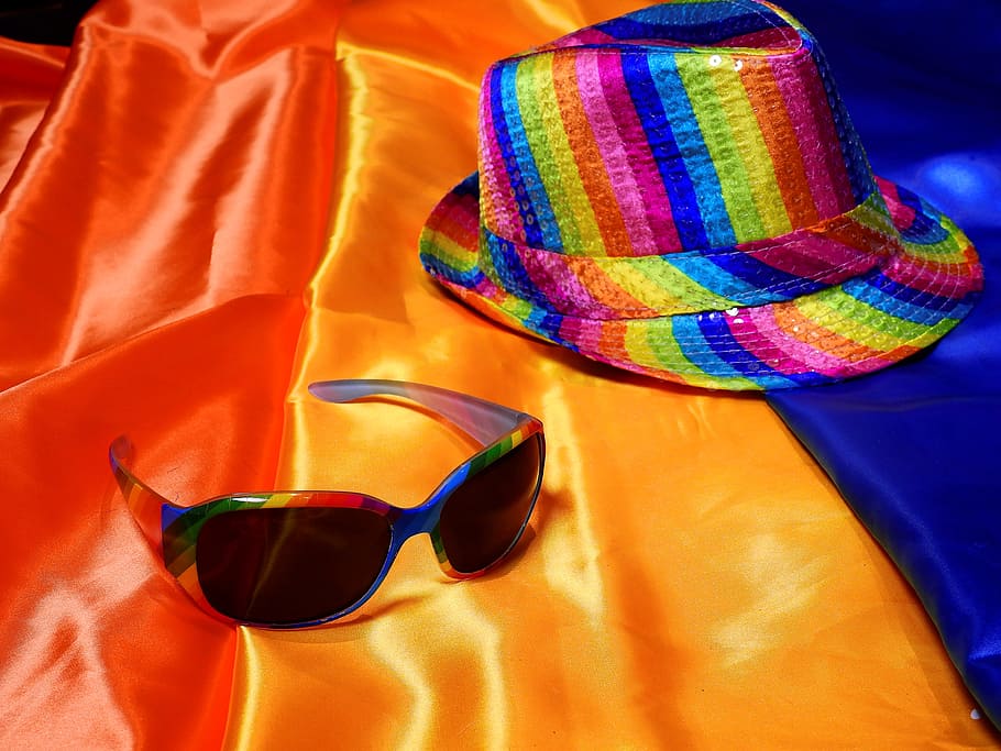 Hat, Headwear, Carnival, Move, Costume, dress up, mask, sunglasses HD wallpaper