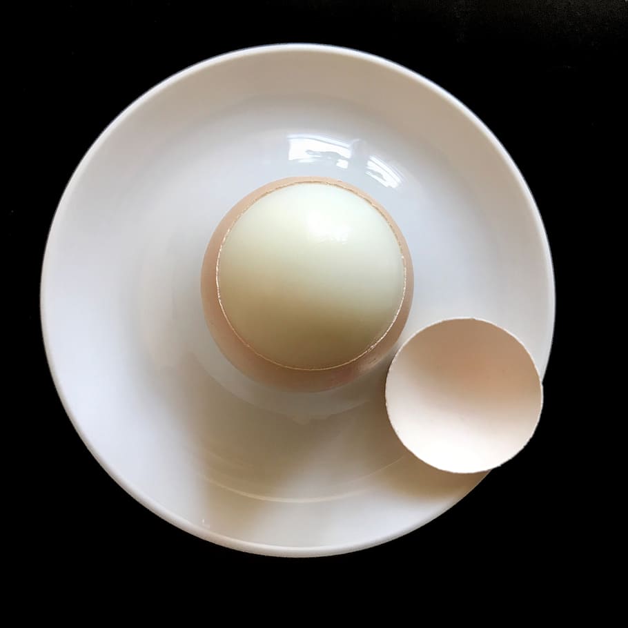 egg, breakfast, boiled egg, brown shell, animal food, geköpftes egg HD wallpaper