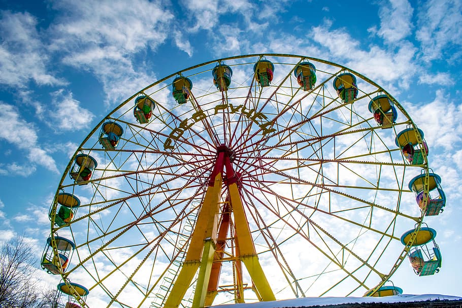 entertainment, carnival, carousel, roll, ferris wheel, fairgrounds