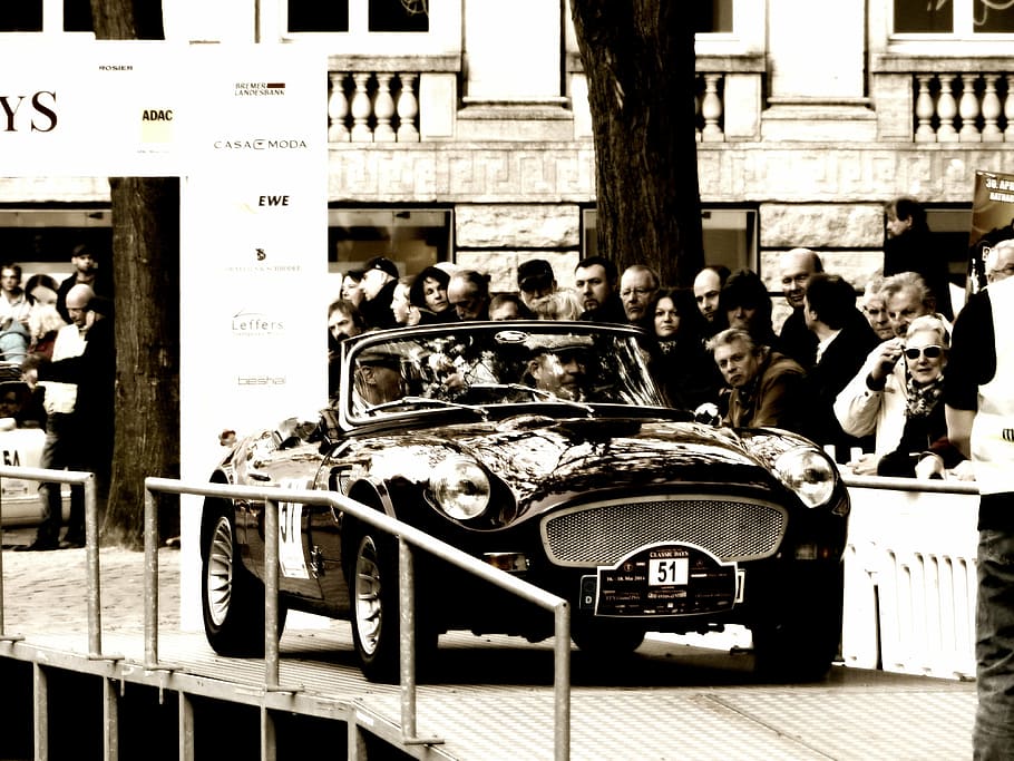 oldtimer, racing car, automotive, vehicle, classic, rally, sports car HD wallpaper