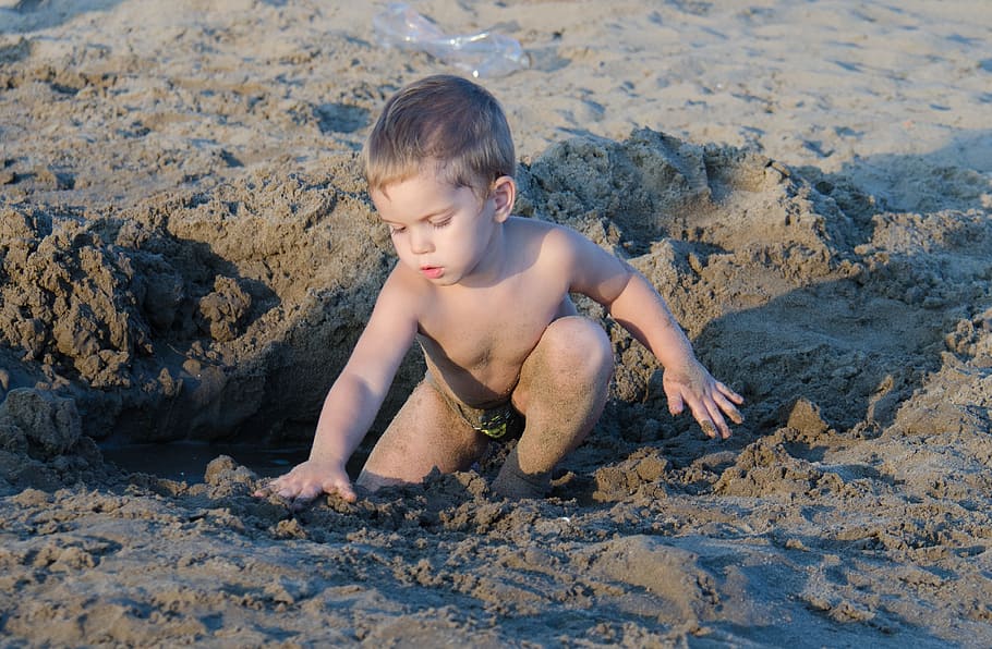 kids, boy, game, beach, sand, person, fun, childhood, sandy beach HD wallpaper