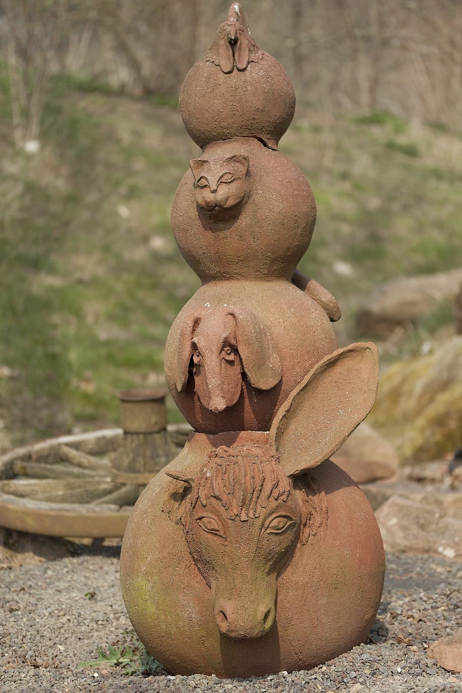 sculpture, objects, art, town musicians, fantasy, art and craft HD wallpaper