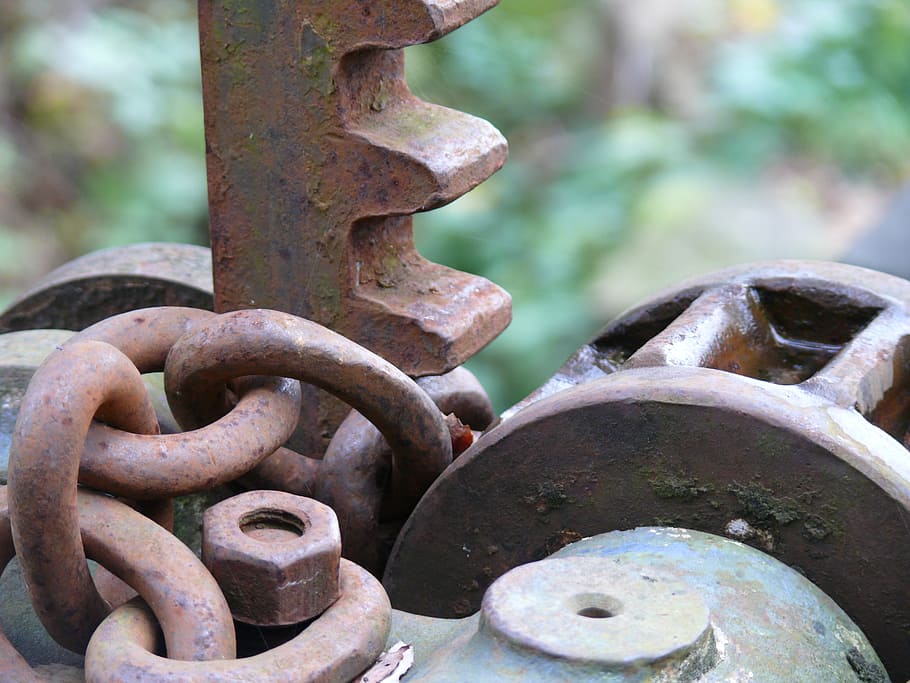 technology, weir, chain, gear, metal, stainless, rusty, steel HD wallpaper