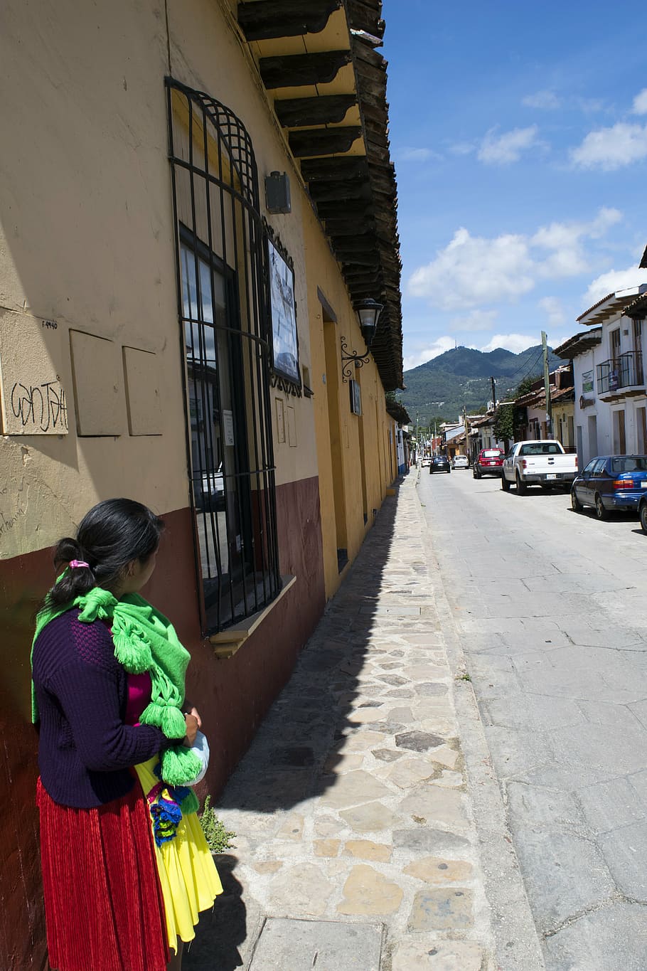 san cristobal, chiapas, street, colors, mexico, native, textiles, HD wallpaper