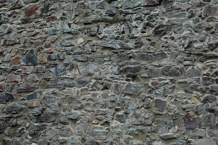 wall, stone, structure, brick wall, rock, construction, background HD wallpaper